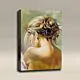 AcousticART Curated Abstract Art Collection #A3P3 Oil Painting: Woman Open Back Dress - Size: 36" L x 24" W x 2" - Portrait thumbnail