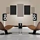 Acoustic Panels - 5 pc noise absorption sound panels. Style: DMD-PULSE - Covers 24 Sq. Feet. thumbnail